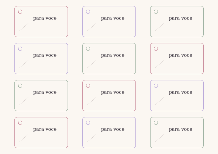 Previa de Kit Tags de Presente Artesanais